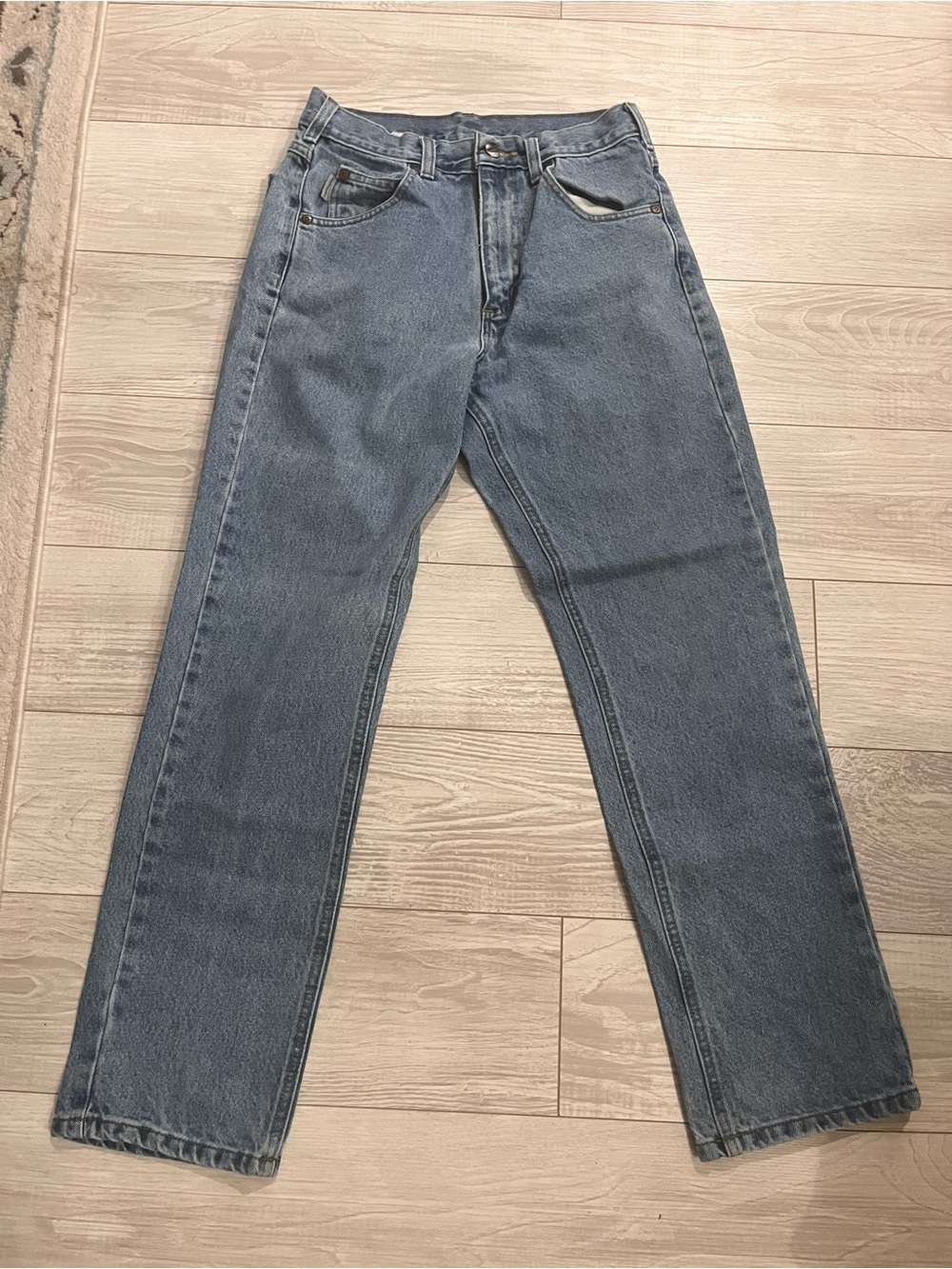 Carhartt Men's Straight Jeans - Medium Blue Denim